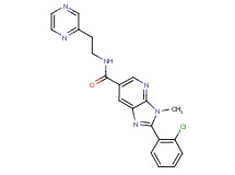 2-(2-chlorophenyl)-3-methyl-N-(2-pyrazin-2-ylethyl)-3H-imidazo[4,5-b]pyridine-6-carboxamide