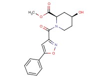 methyl (2R*,4S*)-4-hydroxy-1-[(5-phenylisoxazol-3-yl)carbonyl]piperidine-2-carboxylate