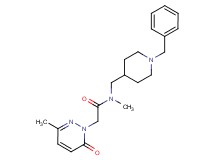 N-[(1-benzyl-4-piperidinyl)methyl]-N-methyl-2-(3-methyl-6-oxo-1(6H)-pyridazinyl)acetamide