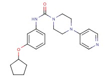 N-[3-(cyclopentyloxy)phenyl]-4-pyridin-4-ylpiperazine-1-carboxamide