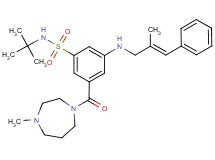 N-(tert-butyl)-3-[(4-methyl-1,4-diazepan-1-yl)carbonyl]-5-{[(2E)-2-methyl-3-phenyl-2-propen-1-yl]amino}benzenesulfonamide