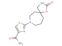 2-(2-oxo-1-oxa-3,8-diazaspiro[4.6]undec-8-yl)-1,3-thiazole-4-carboxamide