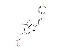 (3aS*,6aS*)-2-[(2E)-3-(4-fluorophenyl)prop-2-en-1-yl]-5-(2-methoxyethyl)hexahydropyrrolo[3,4-c]pyrrole-3a(1H)-carboxylic acid
