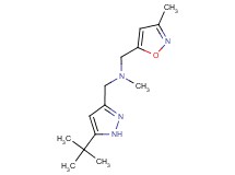 1-(5-tert-butyl-1H-pyrazol-3-yl)-N-methyl-N-[(3-methylisoxazol-5-yl)methyl]methanamine