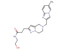 N-(2-hydroxyethyl)-3-{5-[(6-methylimidazo[1,2-a]pyridin-2-yl)methyl]-4,5,6,7-tetrahydropyrazolo[1,5-a]pyrazin-2-yl}propanamide