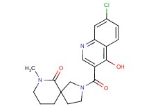 2-[(7-chloro-4-hydroxyquinolin-3-yl)carbonyl]-7-methyl-2,7-diazaspiro[4.5]decan-6-one
