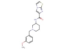 N-[1-(3-methoxybenzyl)-3-piperidinyl]imidazo[2,1-b][1,3]thiazole-6-carboxamide