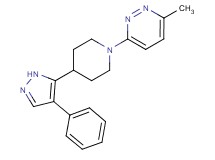 3-methyl-6-[4-(4-phenyl-1H-pyrazol-5-yl)piperidin-1-yl]pyridazine