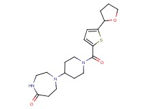 1-(1-{[5-(tetrahydro-2-furanyl)-2-thienyl]carbonyl}-4-piperidinyl)-1,4-diazepan-5-one
