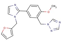 1-{5-[1-(2-furylmethyl)-1H-imidazol-2-yl]-2-methoxybenzyl}-1H-1,2,4-triazole