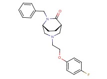 (1S*,5R*)-6-benzyl-3-[2-(4-fluorophenoxy)ethyl]-3,6-diazabicyclo[3.2.2]nonan-7-one