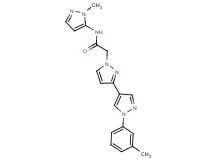 2-[1'-(3-methylphenyl)-1H,1'H-3,4'-bipyrazol-1-yl]-N-(1-methyl-1H-pyrazol-5-yl)acetamide