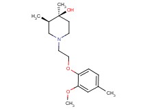 (3R*,4S*)-1-[2-(2-methoxy-4-methylphenoxy)ethyl]-3,4-dimethyl-4-piperidinol