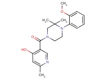 5-{[4-(2-methoxyphenyl)-3,3-dimethyl-1-piperazinyl]carbonyl}-2-methyl-4-pyridinol