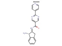 N-[(1S,2S)-1-amino-2,3-dihydro-1H-inden-2-yl]-2-(4-pyridinyl)-5-pyrimidinecarboxamide hydrochloride