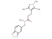 N-(2,1,3-benzothiadiazol-5-ylmethyl)-N-methyl-3-(1,3,5-trimethyl-1H-pyrazol-4-yl)propanamide