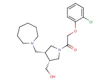 {(3R*,4R*)-4-(azepan-1-ylmethyl)-1-[(2-chlorophenoxy)acetyl]pyrrolidin-3-yl}methanol
