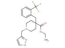 ethyl 1-(3-isoxazolylmethyl)-4-[2-(trifluoromethyl)benzyl]-4-piperidinecarboxylate