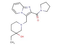 3-ethyl-1-{[2-(pyrrolidin-1-ylcarbonyl)imidazo[1,2-a]pyridin-3-yl]methyl}piperidin-3-ol
