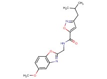 3-isobutyl-N-[(5-methoxy-1,3-benzoxazol-2-yl)methyl]-5-isoxazolecarboxamide