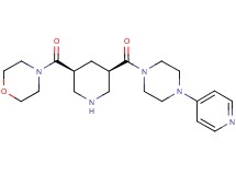 4-({(3S*,5R*)-5-[(4-pyridin-4-ylpiperazin-1-yl)carbonyl]piperidin-3-yl}carbonyl)morpholine