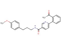 6-(2-acetylphenyl)-N-[3-(4-methoxyphenyl)propyl]nicotinamide