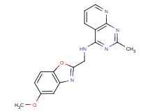 N-[(5-methoxy-1,3-benzoxazol-2-yl)methyl]-2-methylpyrido[2,3-d]pyrimidin-4-amine