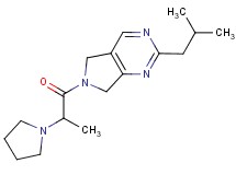 2-isobutyl-6-(2-pyrrolidin-1-ylpropanoyl)-6,7-dihydro-5H-pyrrolo[3,4-d]pyrimidine