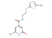 6-methyl-N-{2-[(5-methyl-1,3,4-thiadiazol-2-yl)thio]ethyl}-2-oxo-1,2-dihydropyridine-4-carboxamide