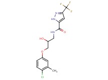 N-[3-(4-chloro-3-methylphenoxy)-2-hydroxypropyl]-3-(trifluoromethyl)-1H-pyrazole-5-carboxamide