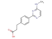 3-{4-[4-(methylamino)pyrimidin-2-yl]phenyl}propanoic acid