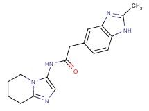 2-(2-methyl-1H-benzimidazol-5-yl)-N-(5,6,7,8-tetrahydroimidazo[1,2-a]pyridin-3-yl)acetamide