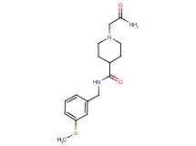 1-(2-amino-2-oxoethyl)-N-[3-(methylthio)benzyl]piperidine-4-carboxamide