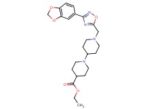 ethyl 1'-{[3-(1,3-benzodioxol-5-yl)-1,2,4-oxadiazol-5-yl]methyl}-1,4'-bipiperidine-4-carboxylate