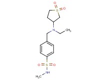 4-{[(1,1-dioxidotetrahydro-3-thienyl)(ethyl)amino]methyl}-N-methylbenzenesulfonamide