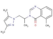 3-[2-(3,5-dimethyl-1H-pyrazol-1-yl)-1-methylethyl]-5-methylquinazolin-4(3H)-one