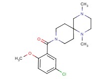 9-(5-chloro-2-methoxybenzoyl)-1,4-dimethyl-1,4,9-triazaspiro[5.5]undecane