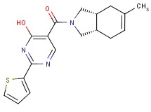5-{[(3aR*,7aS*)-5-methyl-1,3,3a,4,7,7a-hexahydro-2H-isoindol-2-yl]carbonyl}-2-(2-thienyl)pyrimidin-4-ol