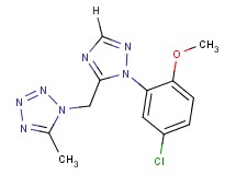 1-{[1-(5-chloro-2-methoxyphenyl)-1H-1,2,4-triazol-5-yl]methyl}-5-methyl-1H-tetrazole
