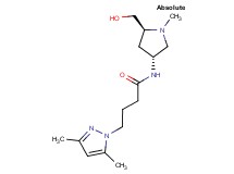 4-(3,5-dimethyl-1H-pyrazol-1-yl)-N-[(3R,5S)-5-(hydroxymethyl)-1-methylpyrrolidin-3-yl]butanamide