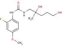 N-(2,5-dihydroxy-2-methylpentyl)-N'-(2-fluoro-4-methoxyphenyl)urea