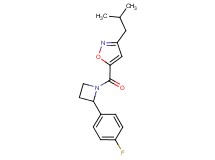 5-{[2-(4-fluorophenyl)-1-azetidinyl]carbonyl}-3-isobutylisoxazole