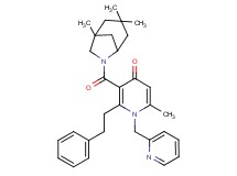 6-methyl-2-(2-phenylethyl)-1-(2-pyridinylmethyl)-3-[(1,3,3-trimethyl-6-azabicyclo[3.2.1]oct-6-yl)carbonyl]-4(1H)-pyridinone