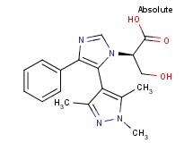 (2R)-3-hydroxy-2-[4-phenyl-5-(1,3,5-trimethyl-1H-pyrazol-4-yl)-1H-imidazol-1-yl]propanoic acid