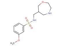 3-methoxy-N-(1,4-oxazepan-6-ylmethyl)benzenesulfonamide hydrochloride