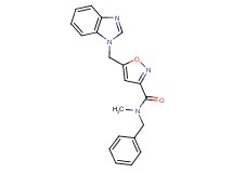 5-(1H-benzimidazol-1-ylmethyl)-N-benzyl-N-methyl-3-isoxazolecarboxamide