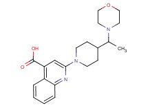2-{4-[1-(4-morpholinyl)ethyl]-1-piperidinyl}-4-quinolinecarboxylic acid
