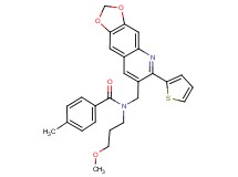 N-(3-methoxypropyl)-4-methyl-N-{[6-(2-thienyl)[1,3]dioxolo[4,5-g]quinolin-7-yl]methyl}benzamide