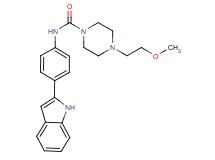 N-[4-(1H-indol-2-yl)phenyl]-4-(2-methoxyethyl)piperazine-1-carboxamide