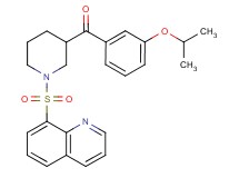 (3-isopropoxyphenyl)[1-(8-quinolinylsulfonyl)-3-piperidinyl]methanone